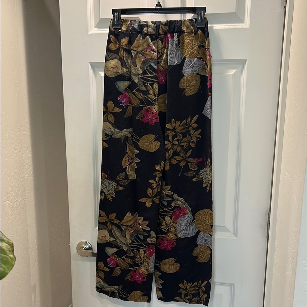 Floral Straight Leg Pants